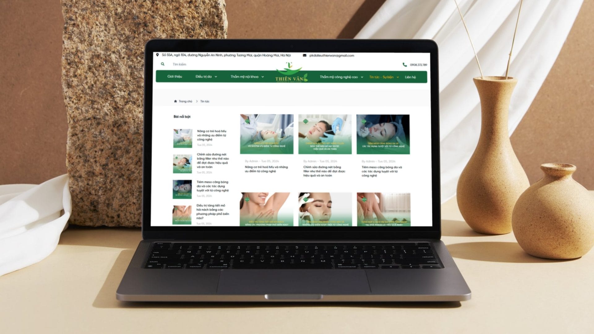 Dự Án Da Liễu Thiên Vân 5 Giao diện desktop Da liễu Thiên Vân