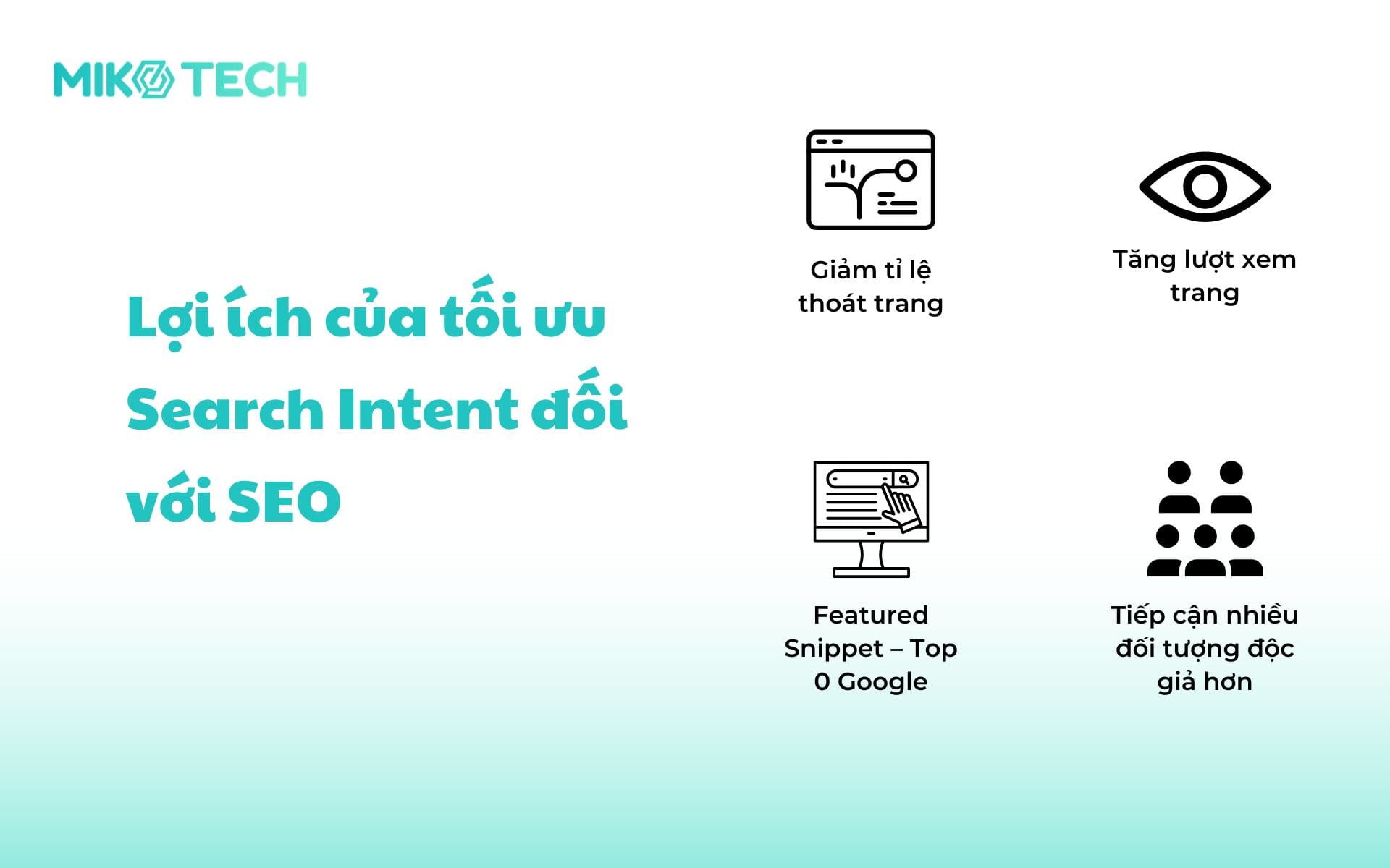 Search Intent là gì? Cách xác định và tối ưu trong SEO 4 lợi ích tối ưu Search intent