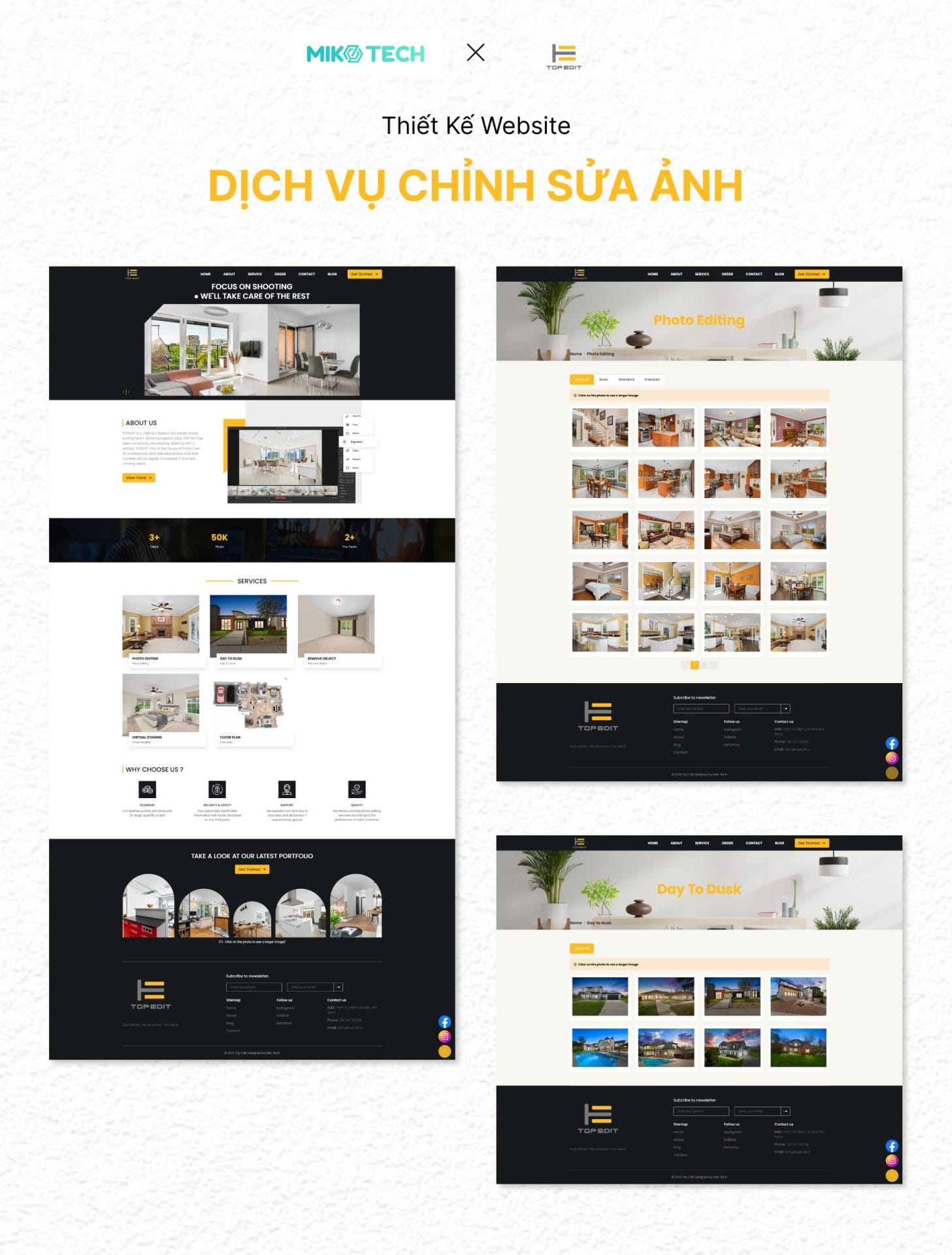 Dự án TopEdit 12 Mẫu giao diện website TOPEDIT