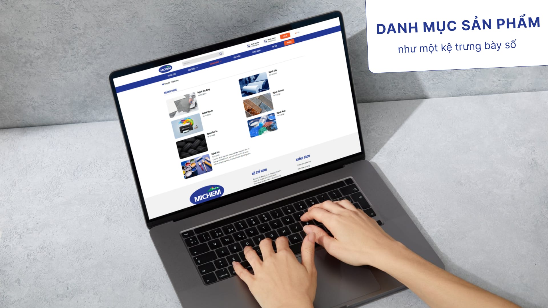 Dự án Michem 4 Danh mục sản phẩm Michem