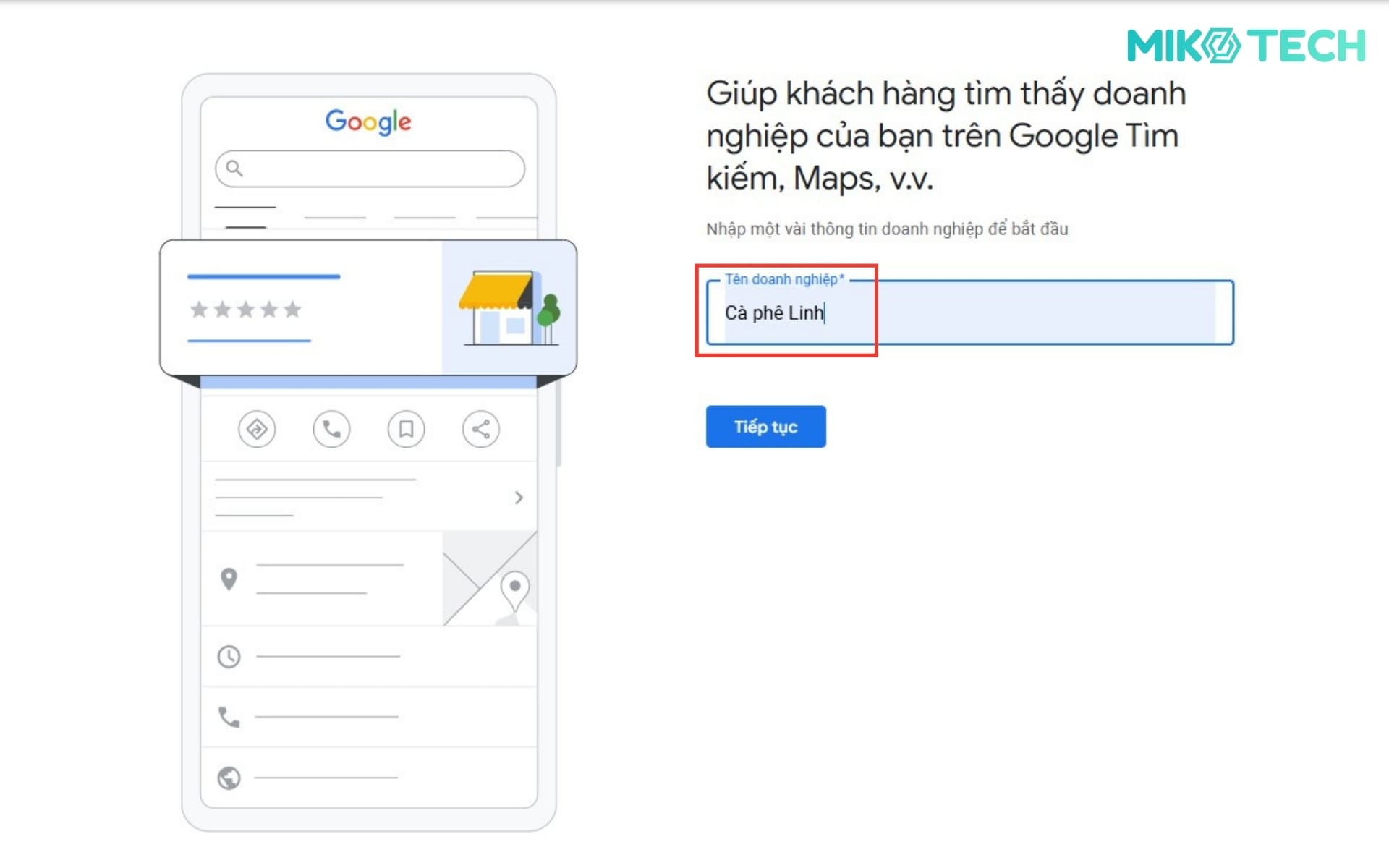 Nhập tên doanh nghiệp
