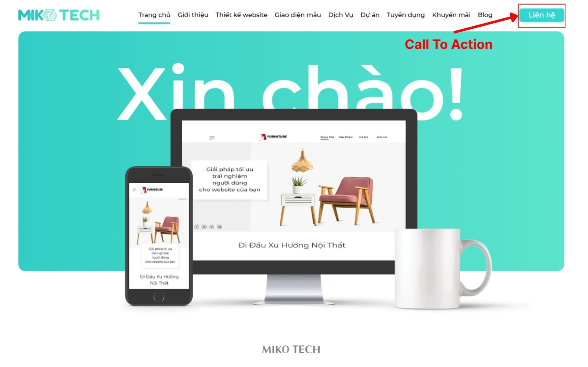 Header là gì? Tầm quan trọng và cách tối ưu header 4 Nút Call To Action (CTA)