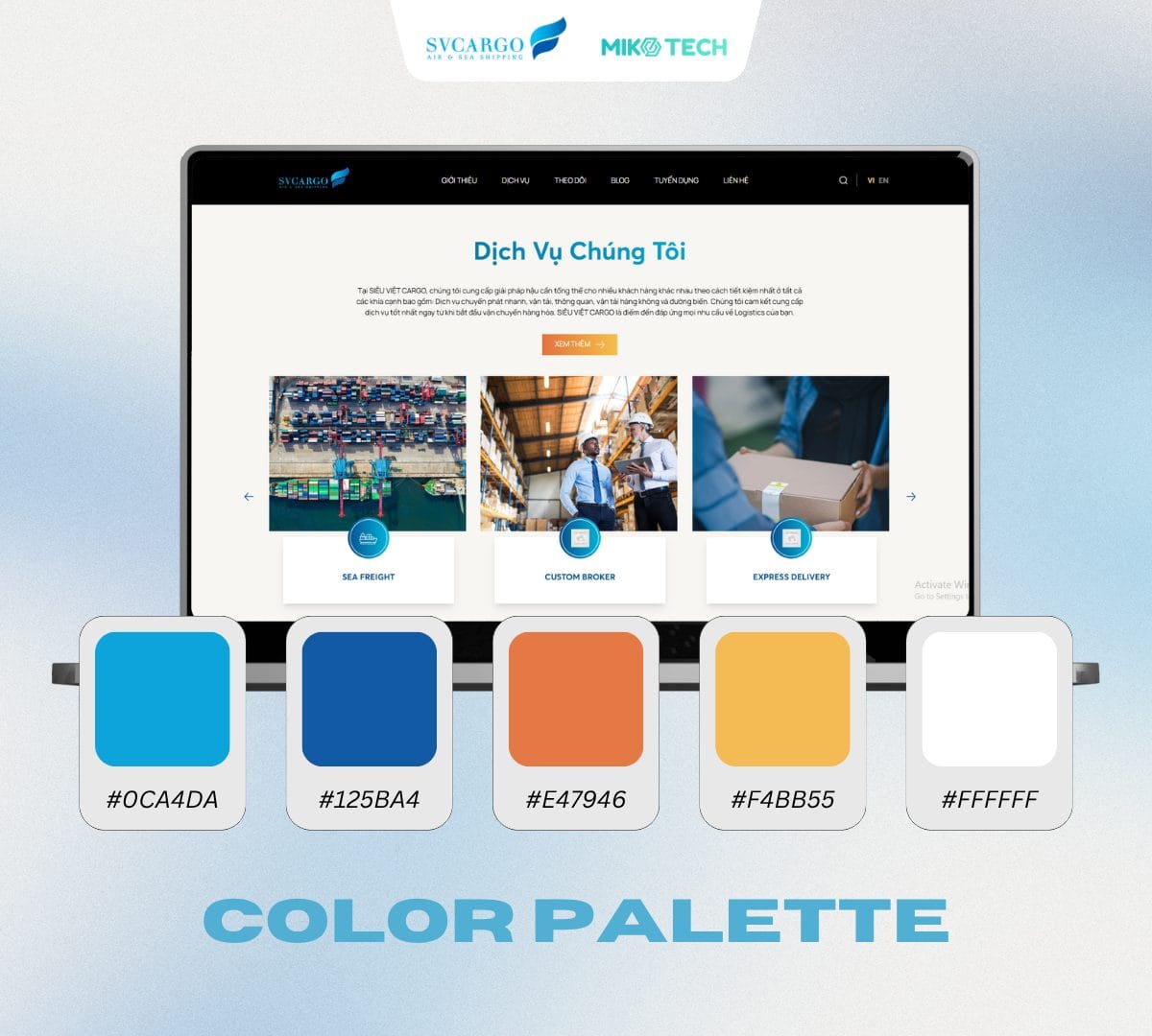 Dự Án Siêu Việt Cargo 4 Siêu Việt Cargo web design