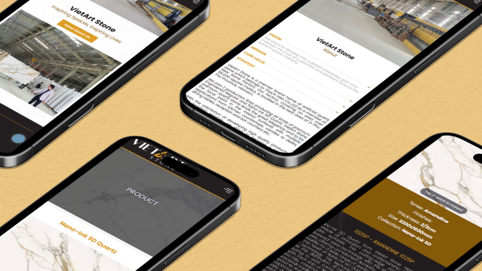 Dự Án VietArt Stone 4 Giao diện VietArt Stone