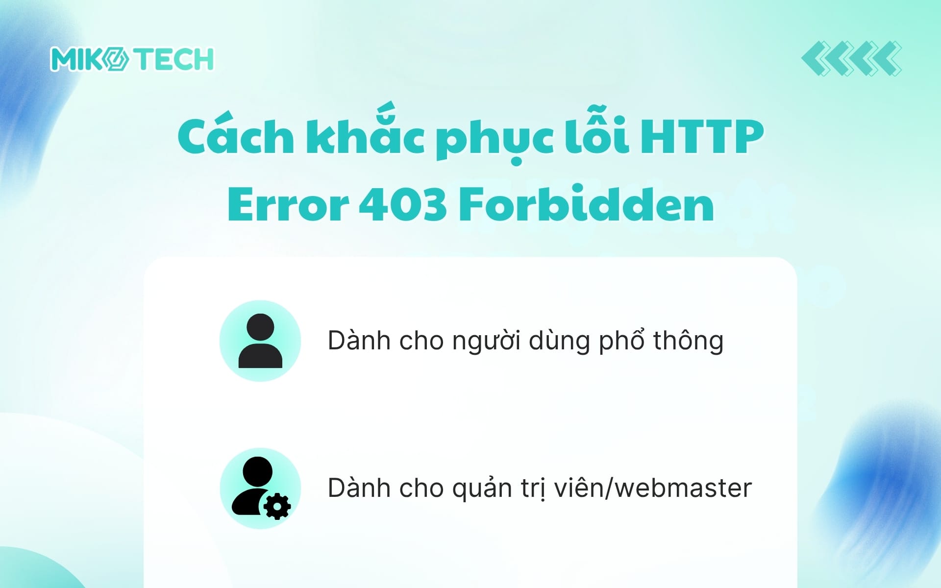 Cách khắc phục lỗi HTTP Error 403 Forbidden