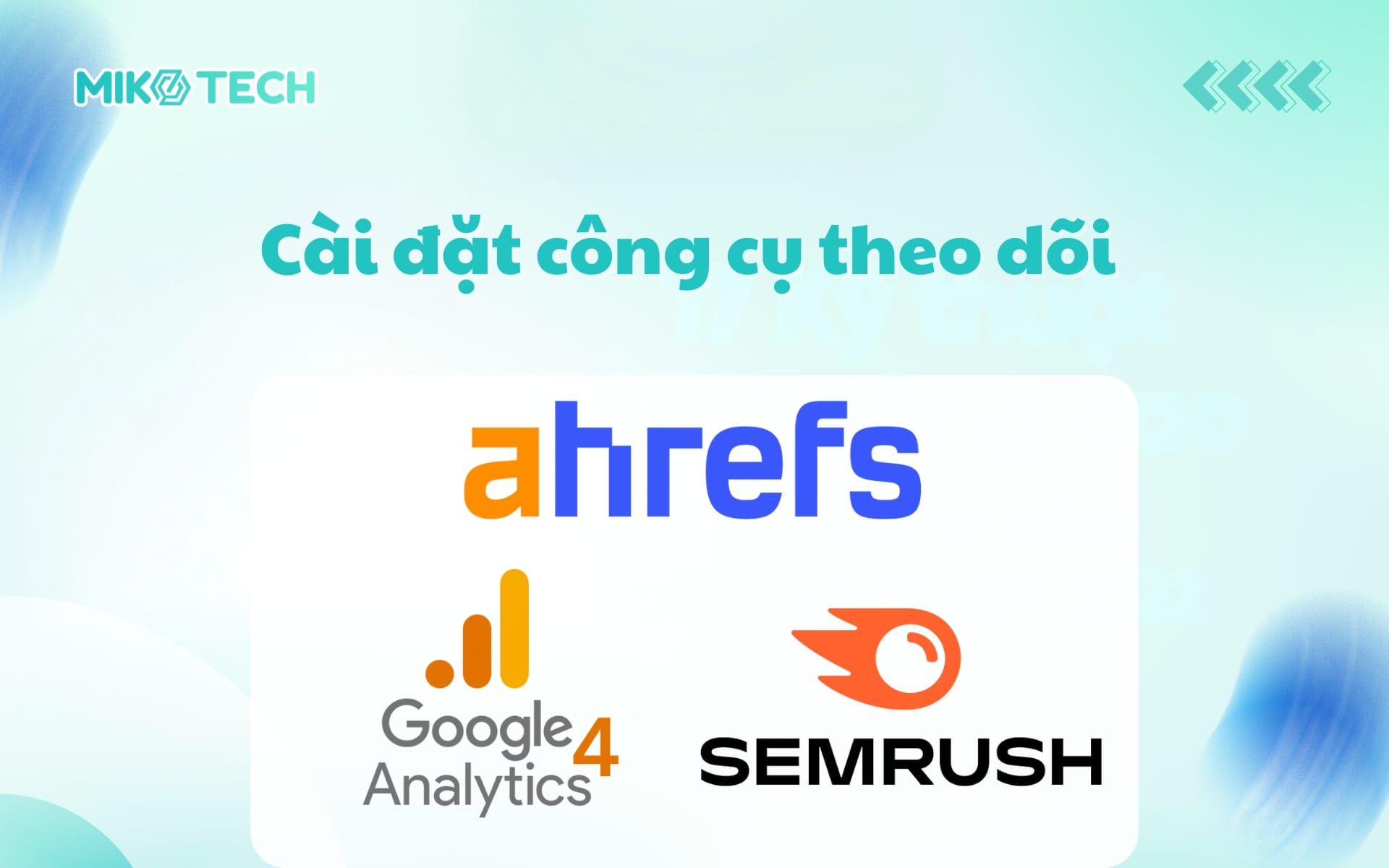 Cài đặt công cụ theo dõi