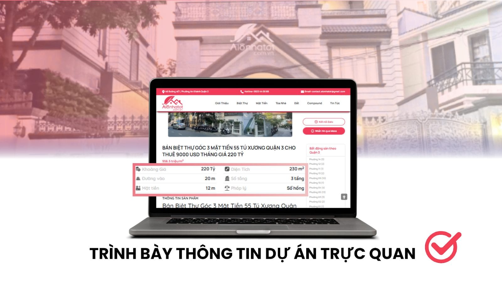 Dự Án Alonhatot 4 dự án web alonhatot