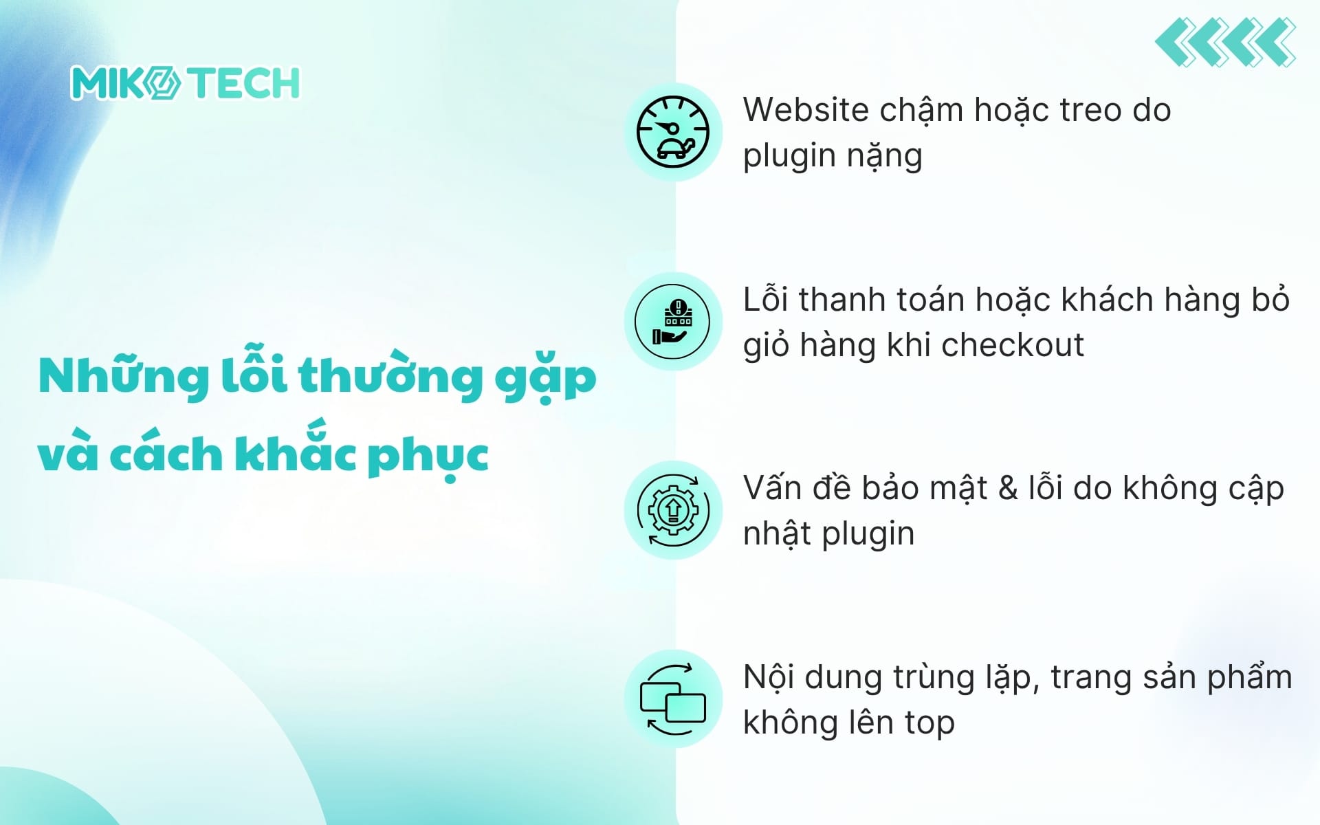 Những lỗi thường gặp và cách khắc phục