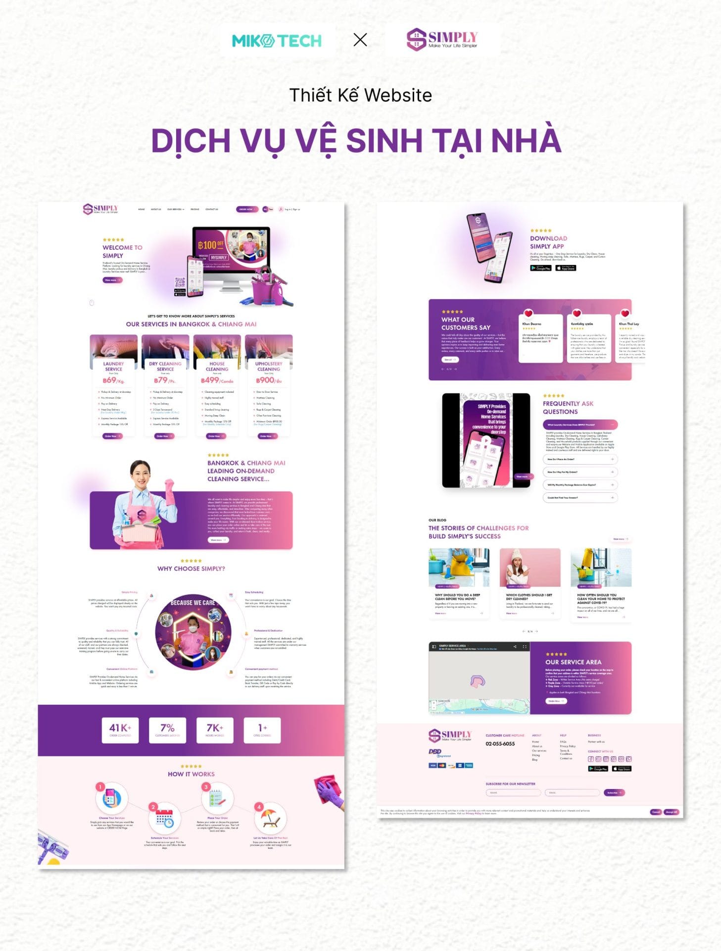 Dự án Simply 2 thiết kế website dự án SIMPLY
