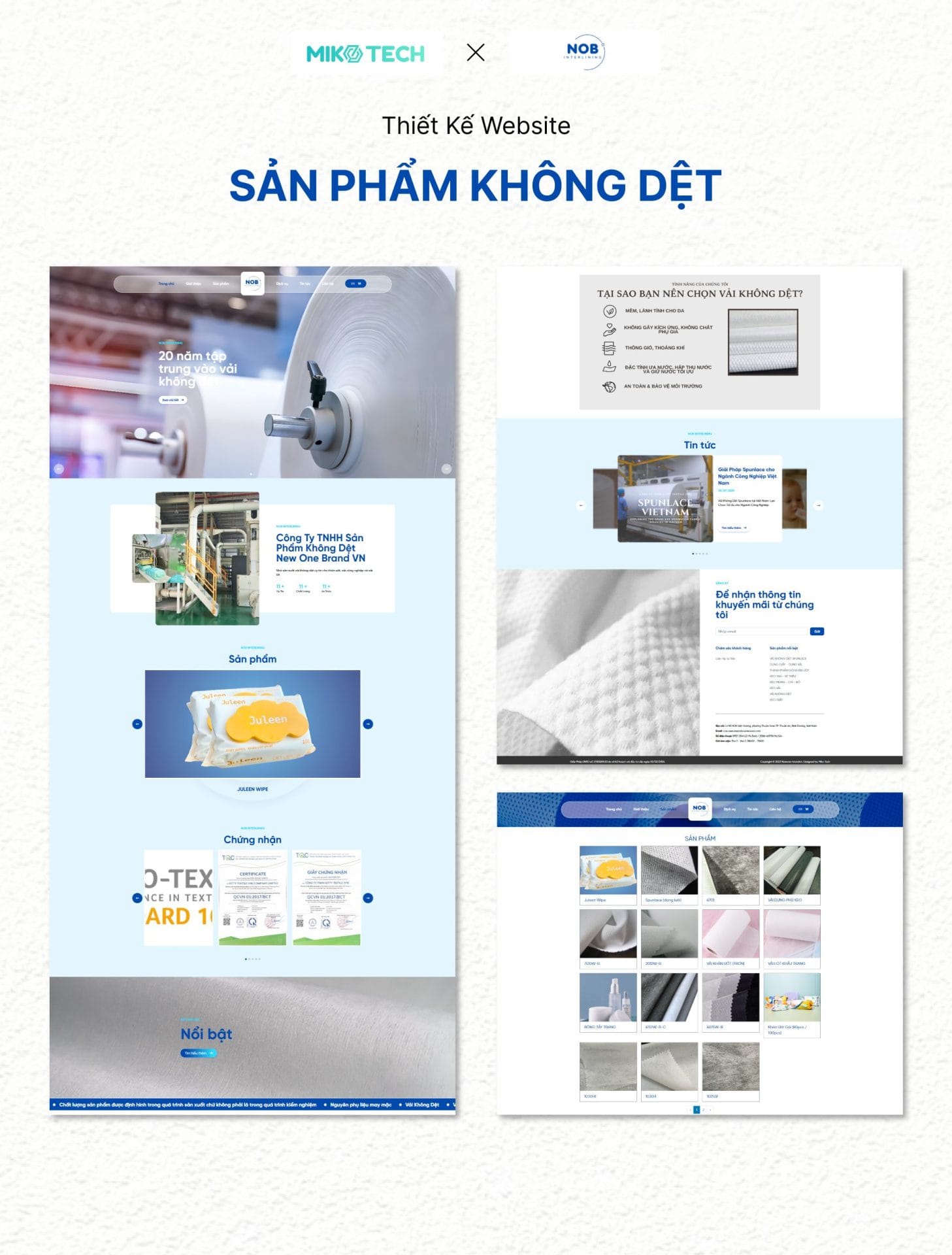 Thiết kế website New One Brand VN