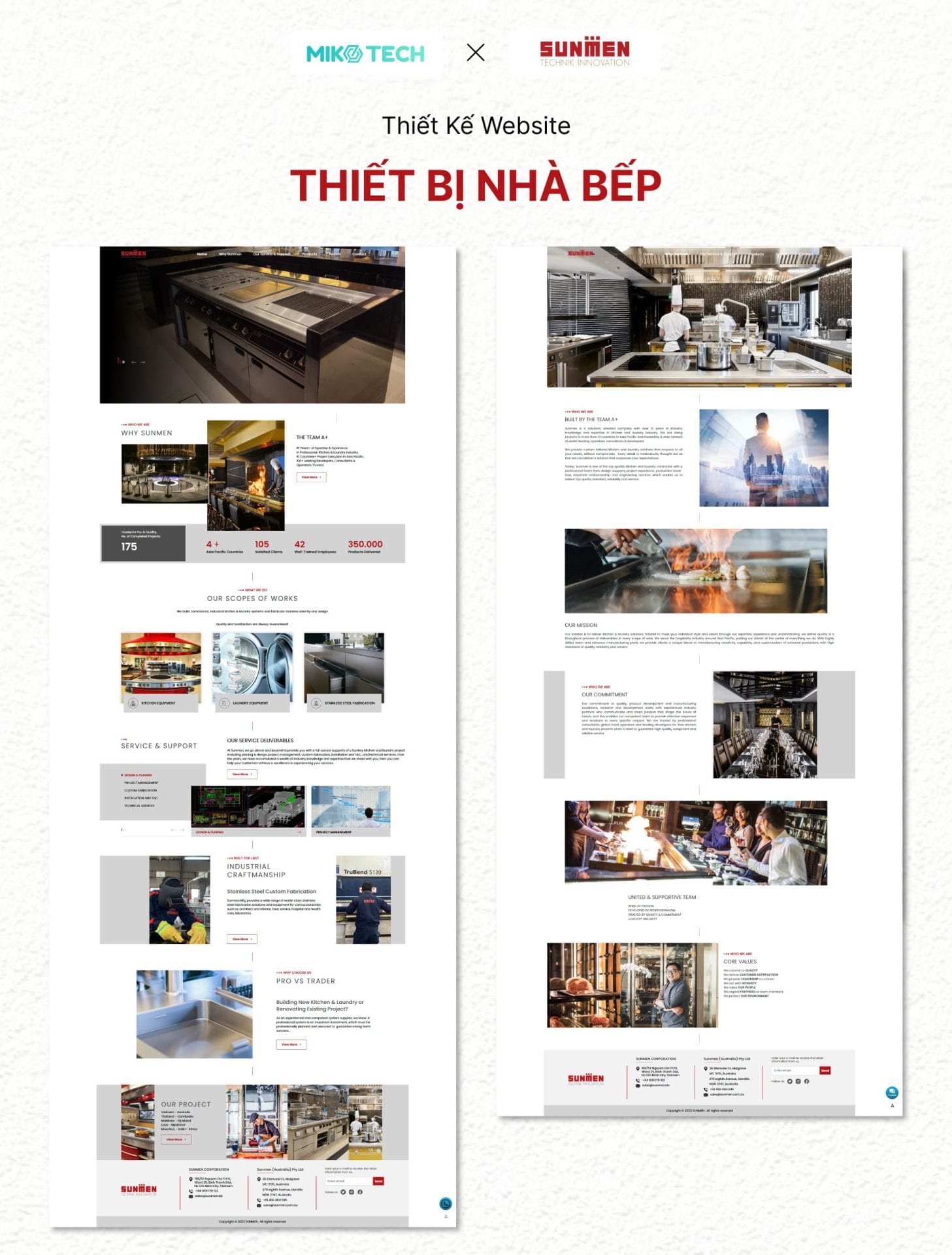 Dự Án SUNMEN 2 Thiết kế website SUNMEN