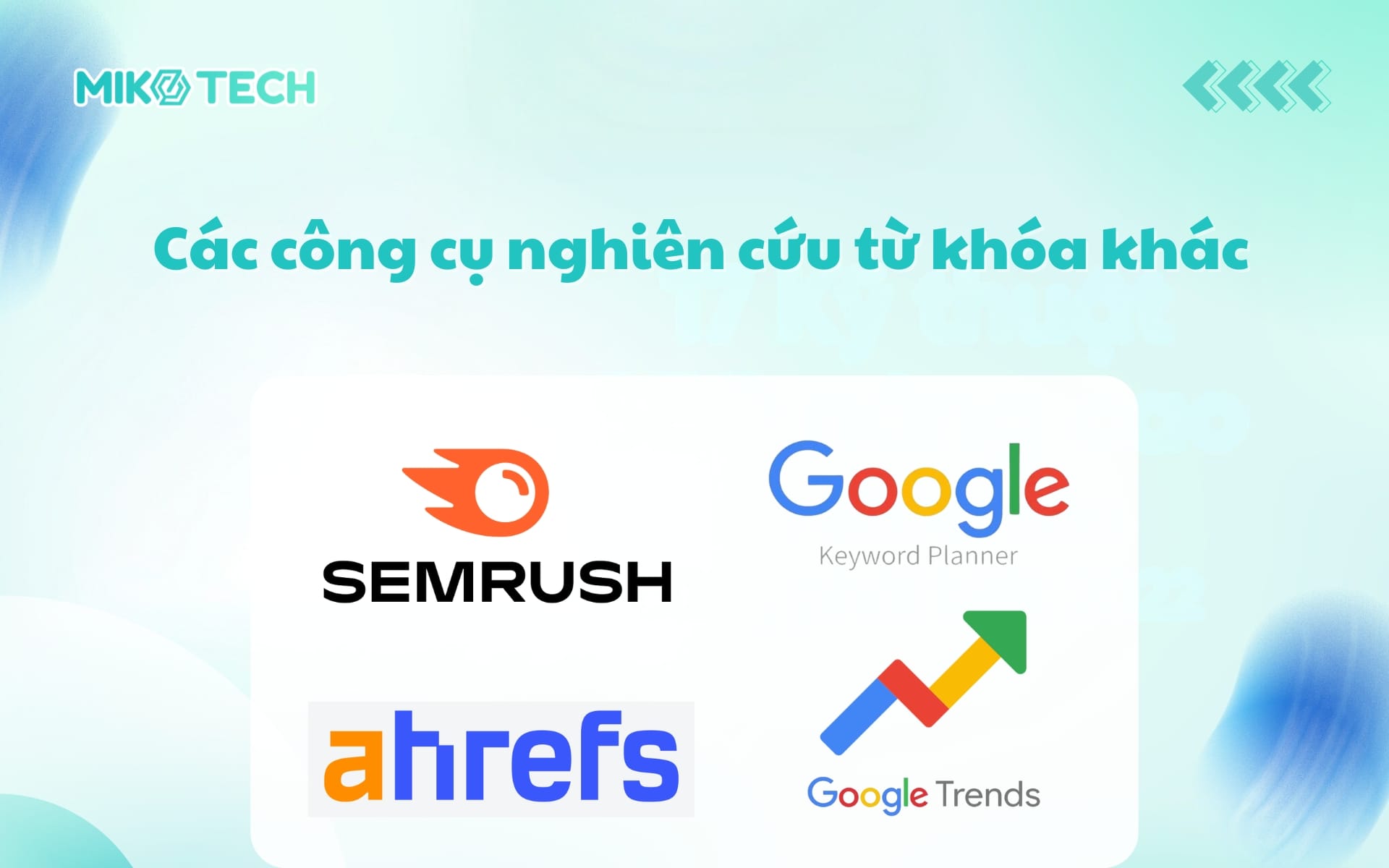 Các công cụ nghiên cứu từ khóa khác