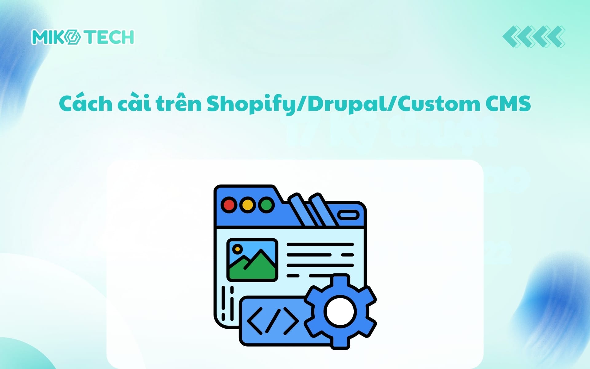 Cách cài trên Shopify/Drupal/Custom CMS