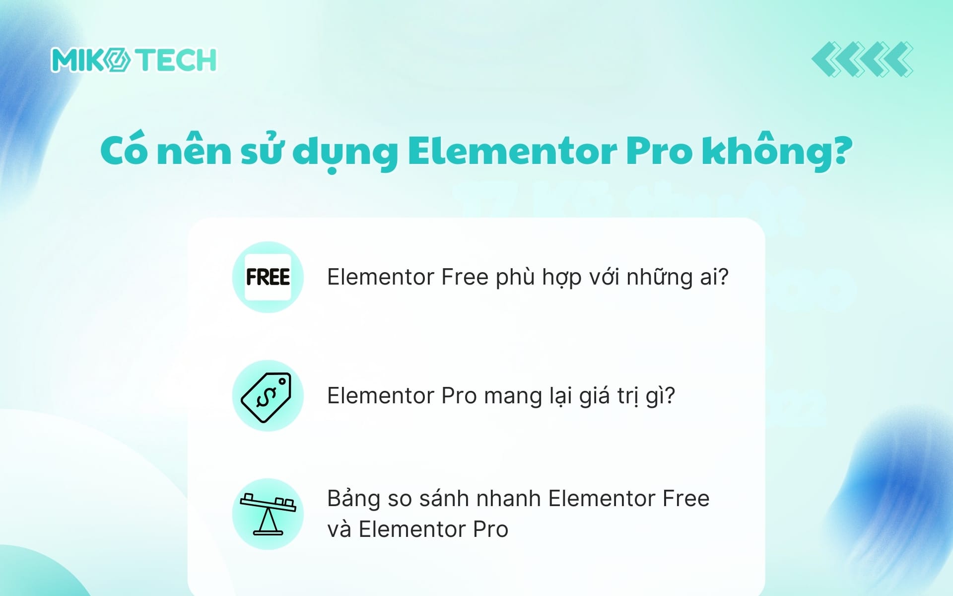 Có nên sử dụng Elementor Pro không?