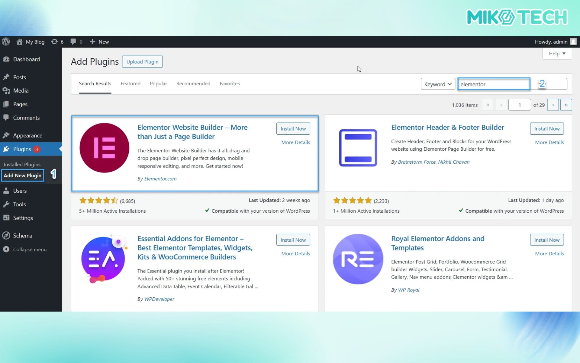 Hướng dẫn cài đặt Elementor cho WordPress