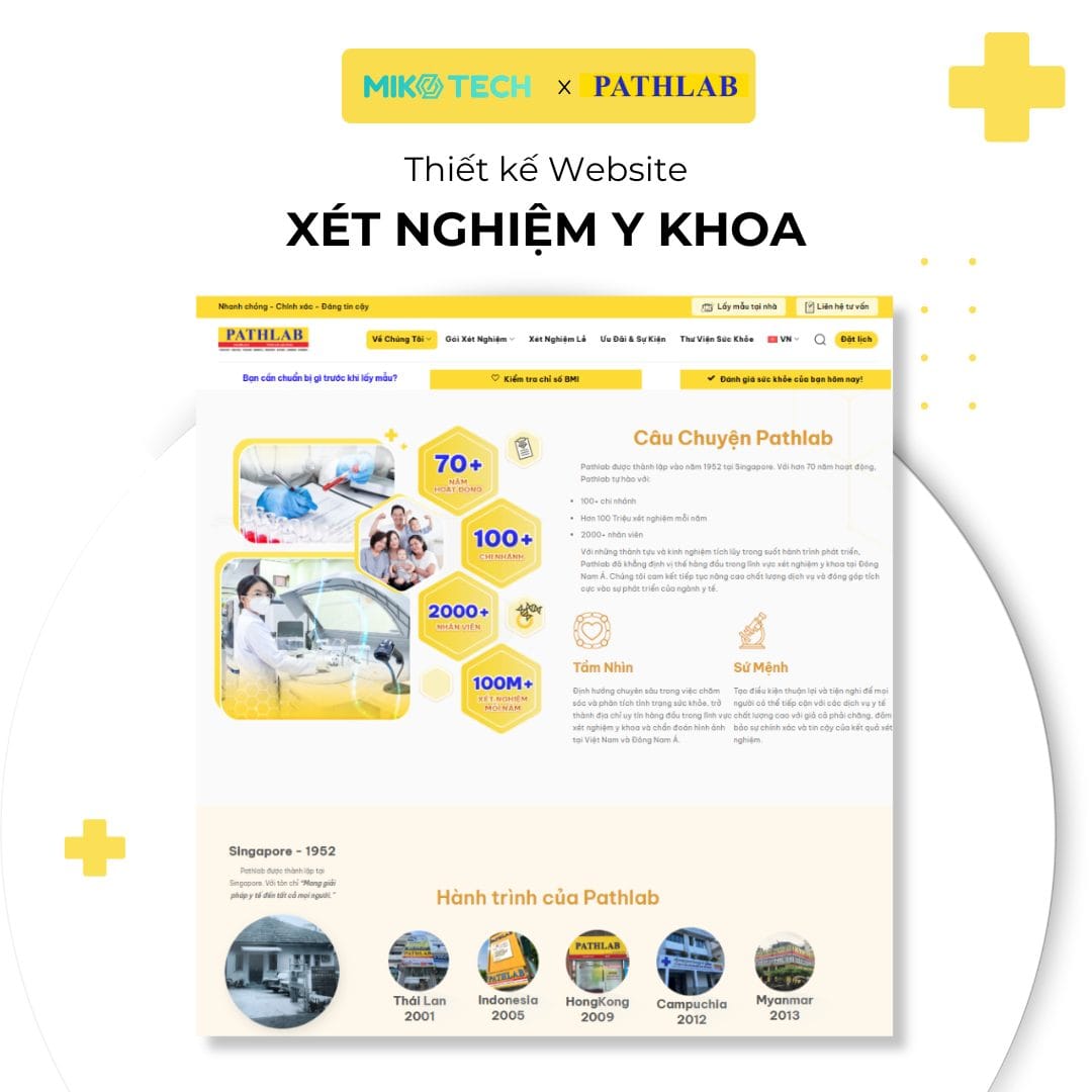 Dự án Pathlab 2 Thiết kế website Pathlab