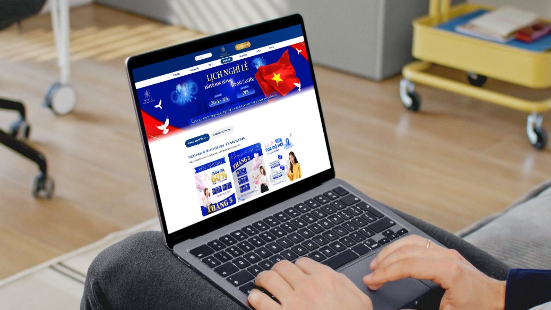 Dự án Phòng khám Quốc tế Helio 4 Giao diện website Phòng khám Helio