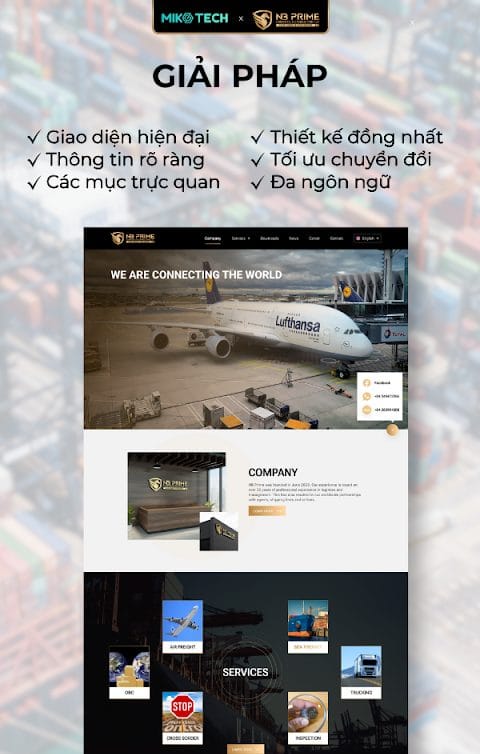 Thiết kế website NB Prime