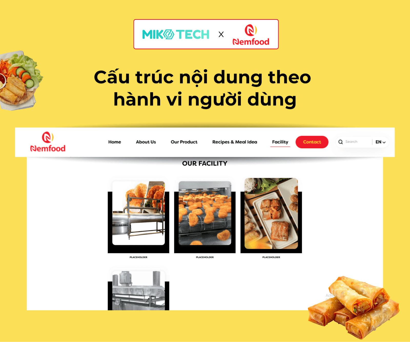 Bố cục website Nemfood