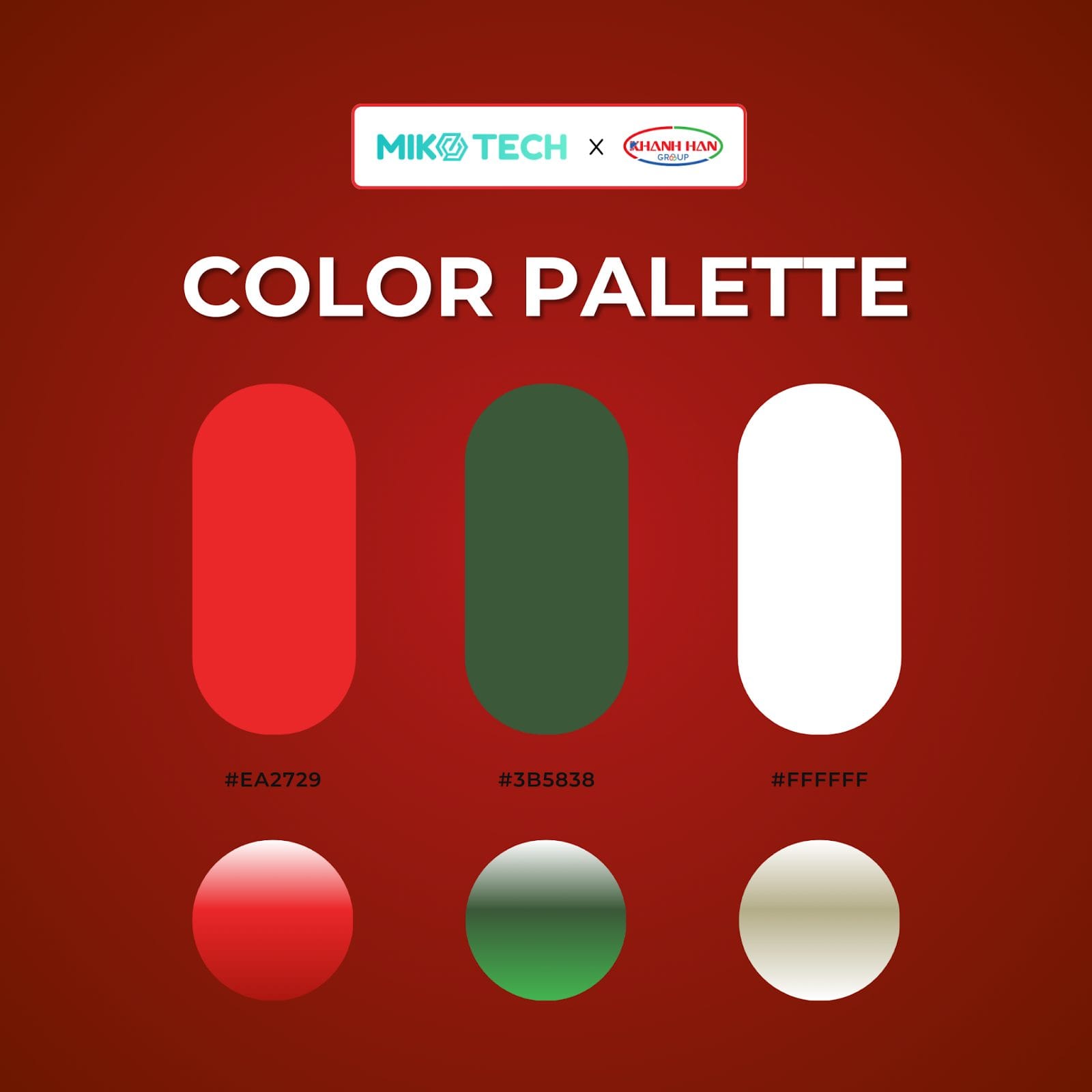 Color pallete website Food 3F