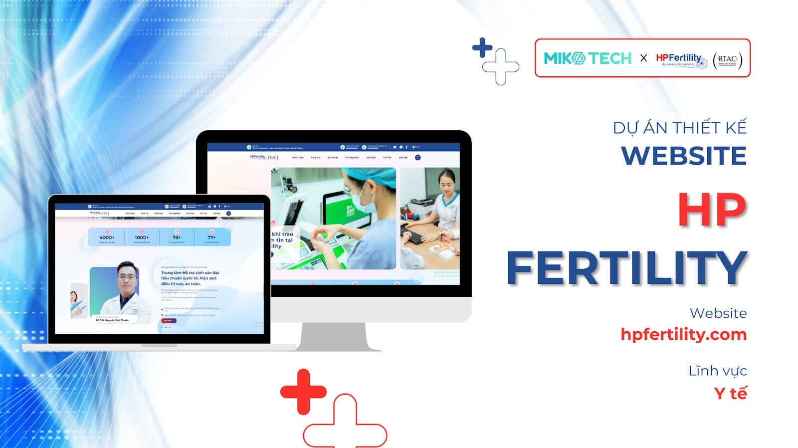 Dự án thiết kế website HP Fertility