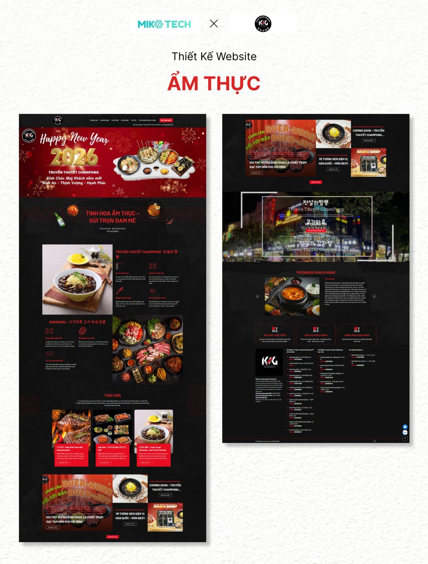 Giao diện website Kig Holding