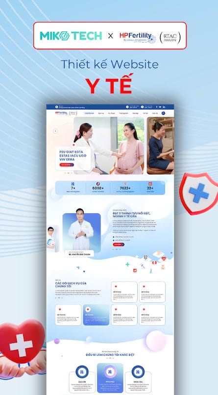 Thiết kế website HP Fertility