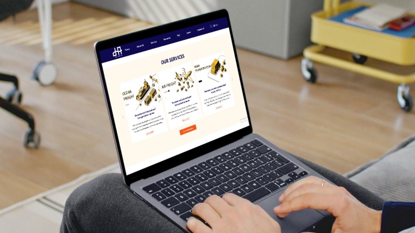 Web design DHA Logistics
