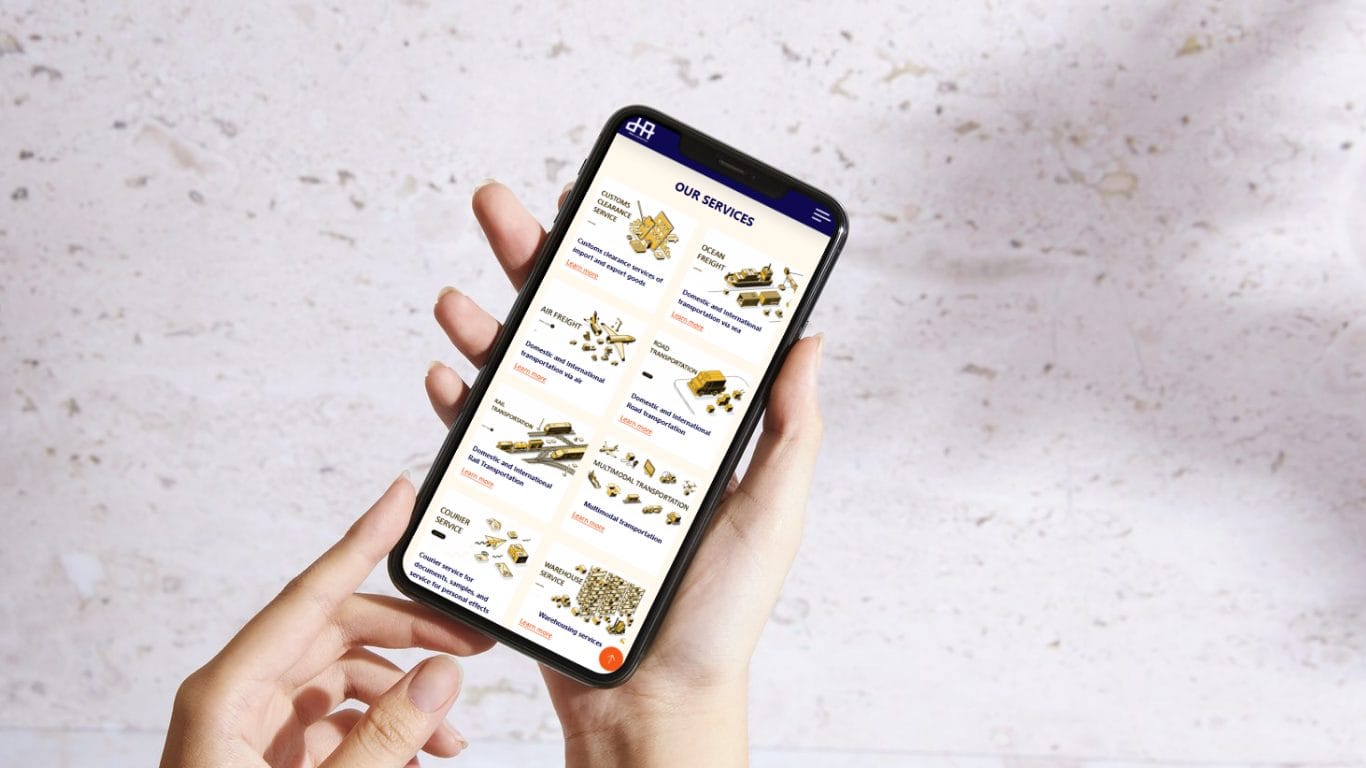 Website responsive DHA Logistics