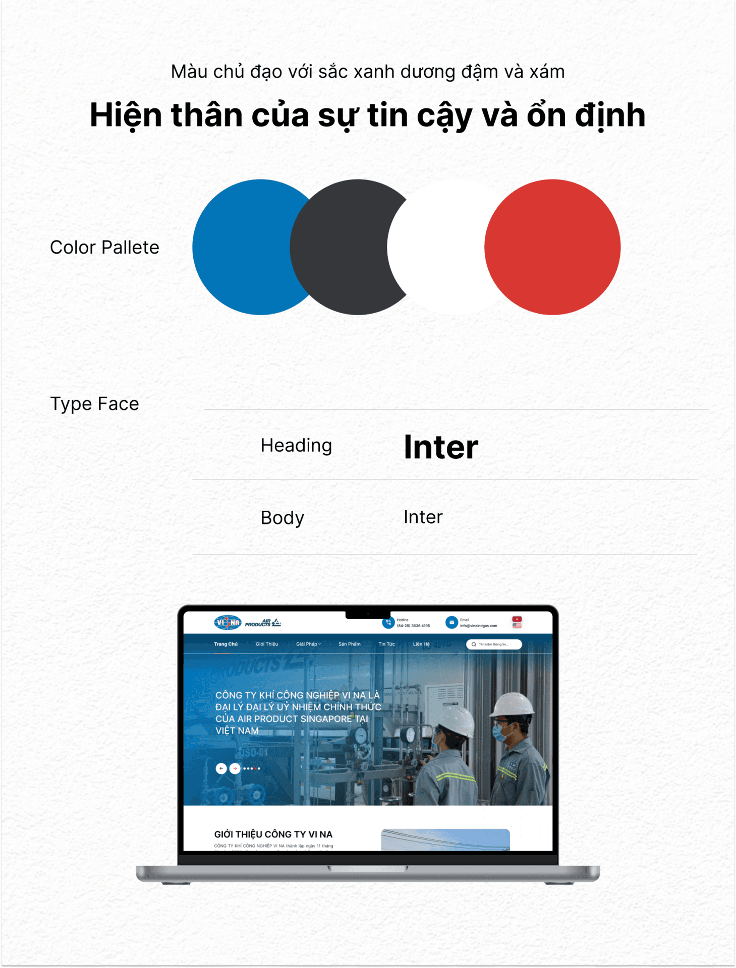Color pallte website Vinaindgas