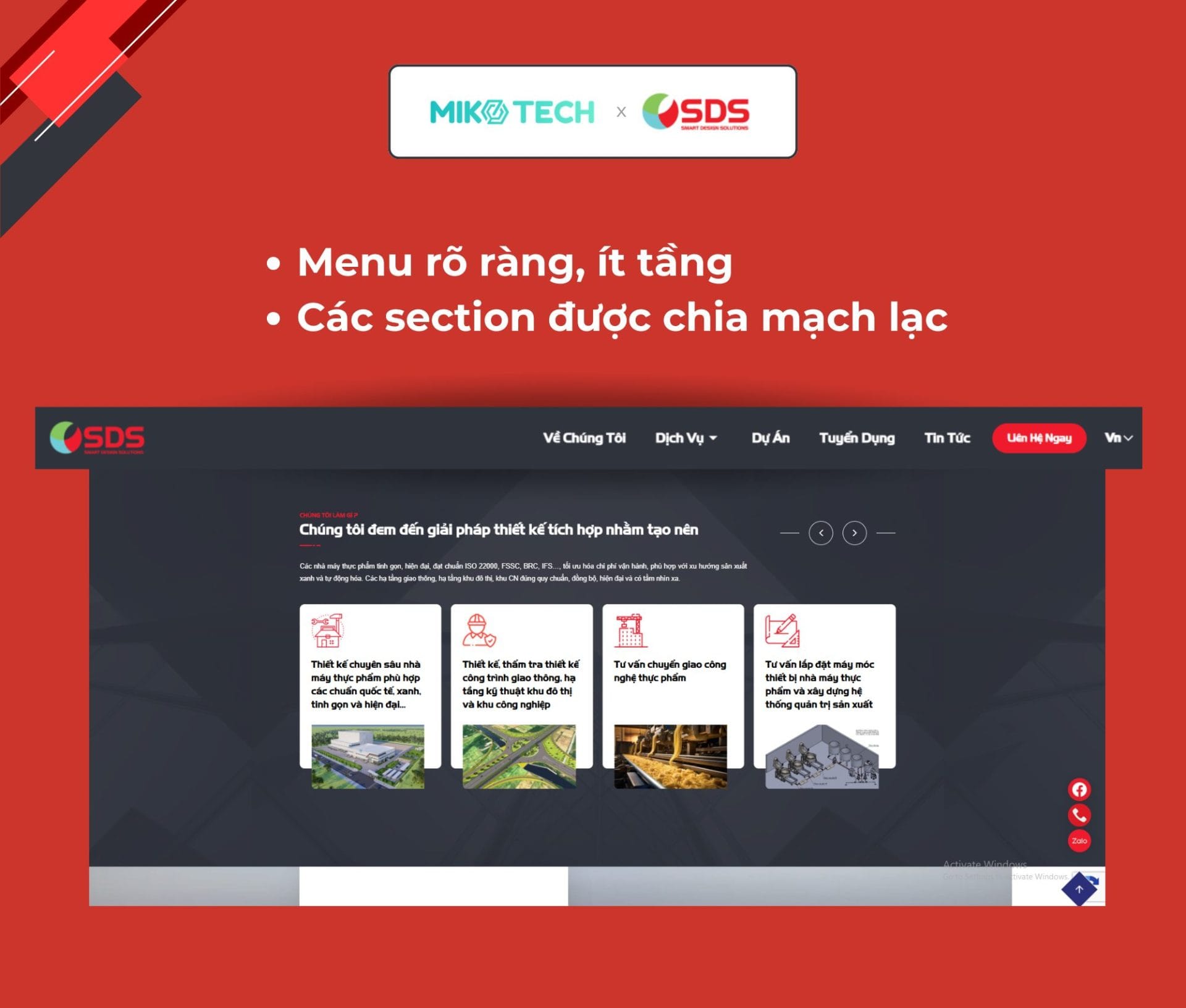 Bố cục website SDS