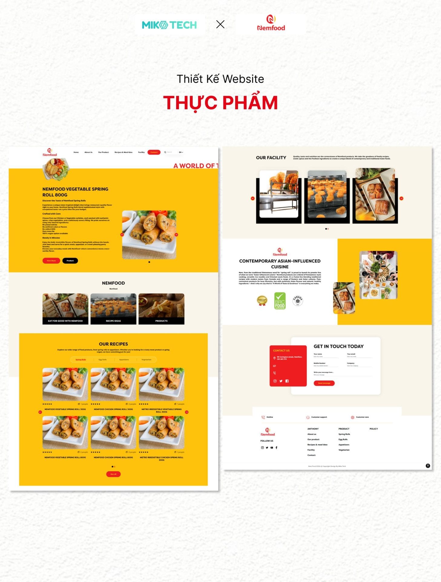 Thiết kế website Nemfood