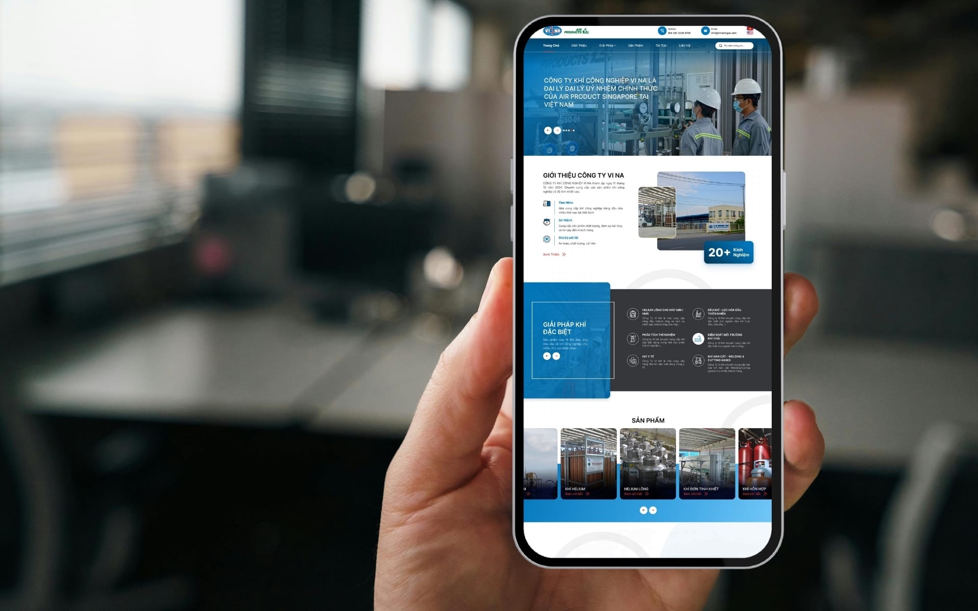 Website responsive Vinaindgas