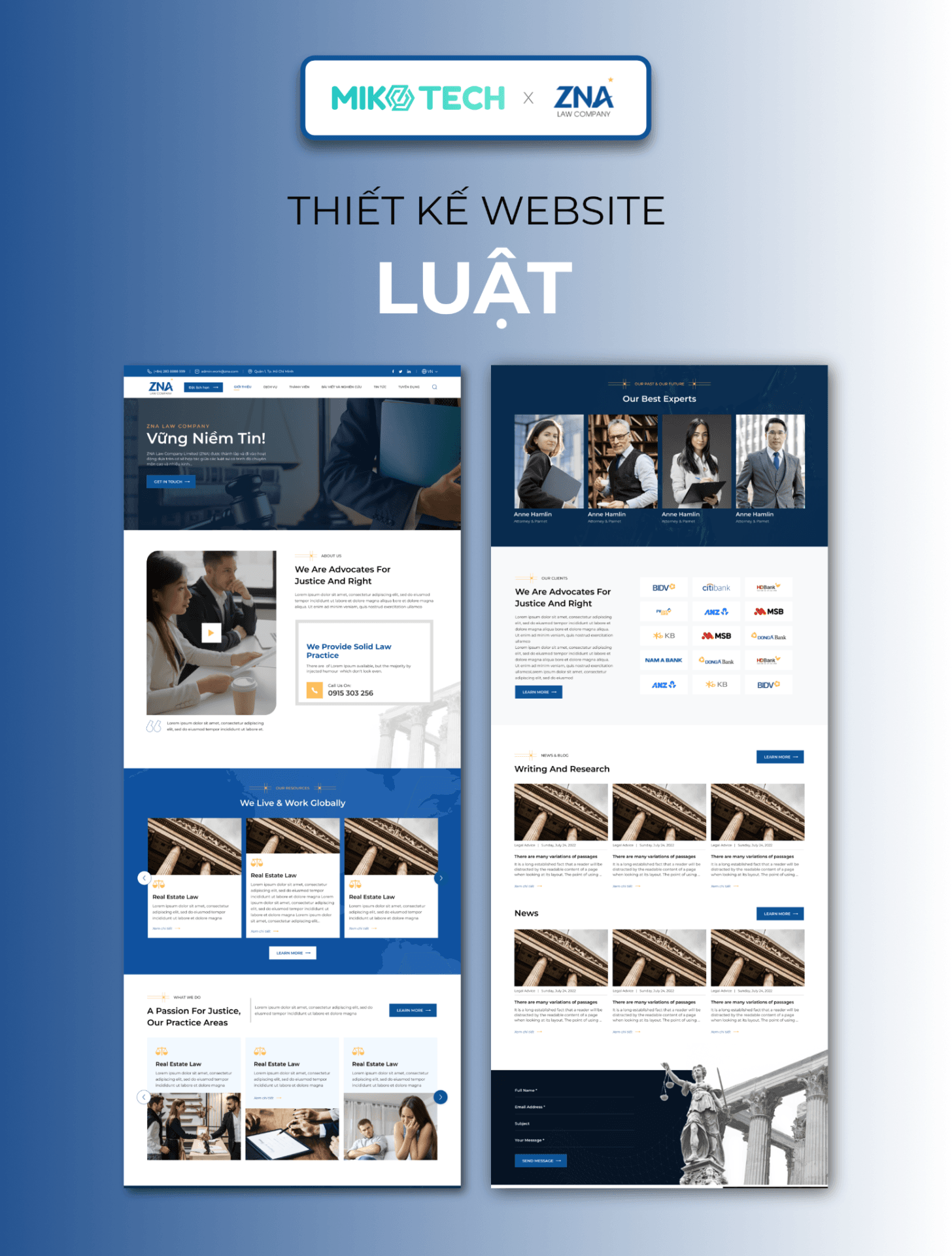 Dự án ZNA 2 Giao diện web ZNA