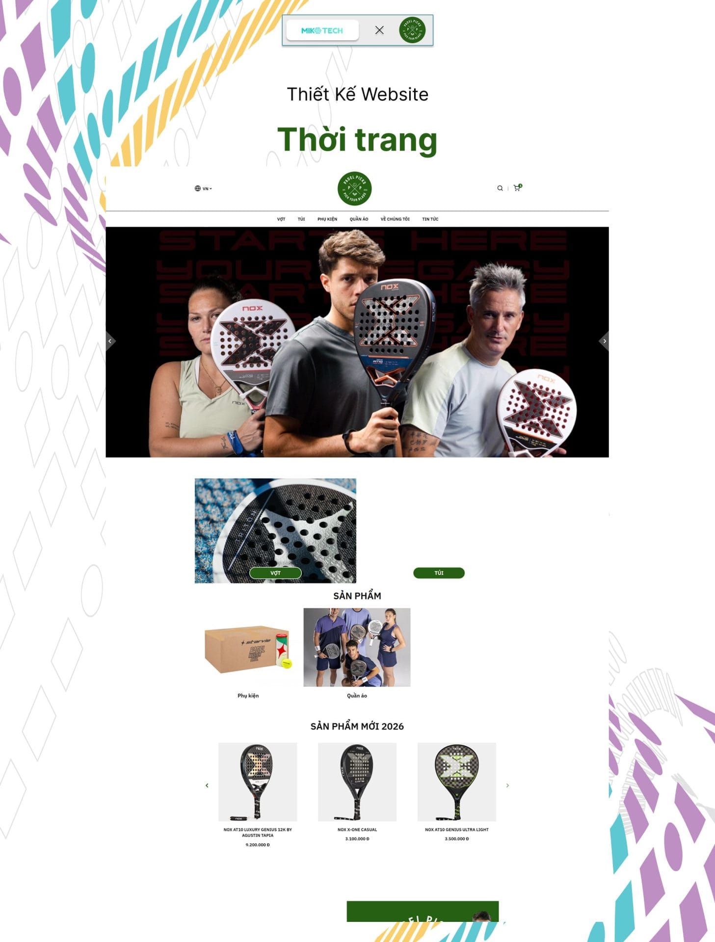 Giới thiệu về khách hàng Padel Picks VN 