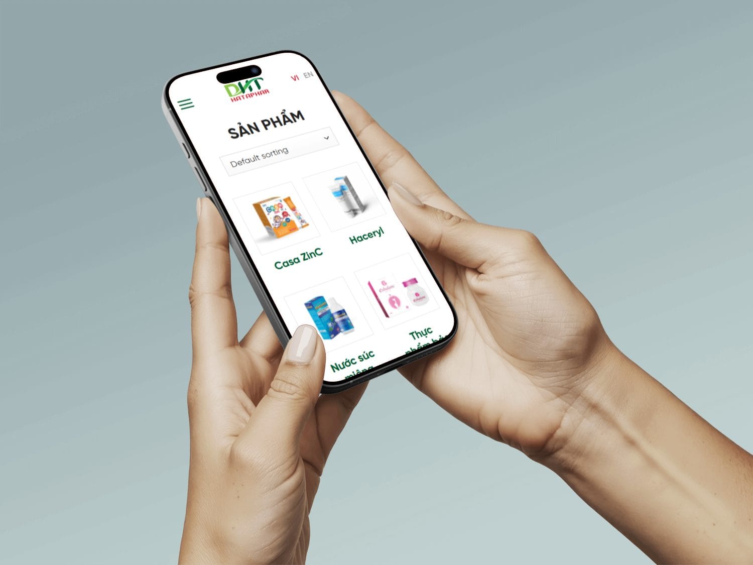Mobile responsive website Dược Hà Tây