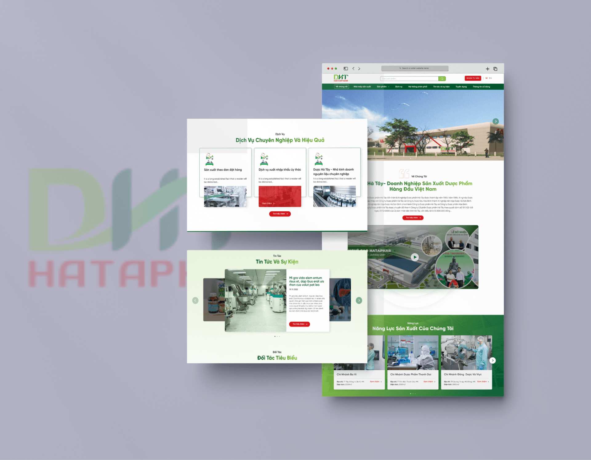 Thiết kế web Dược Hà Tây