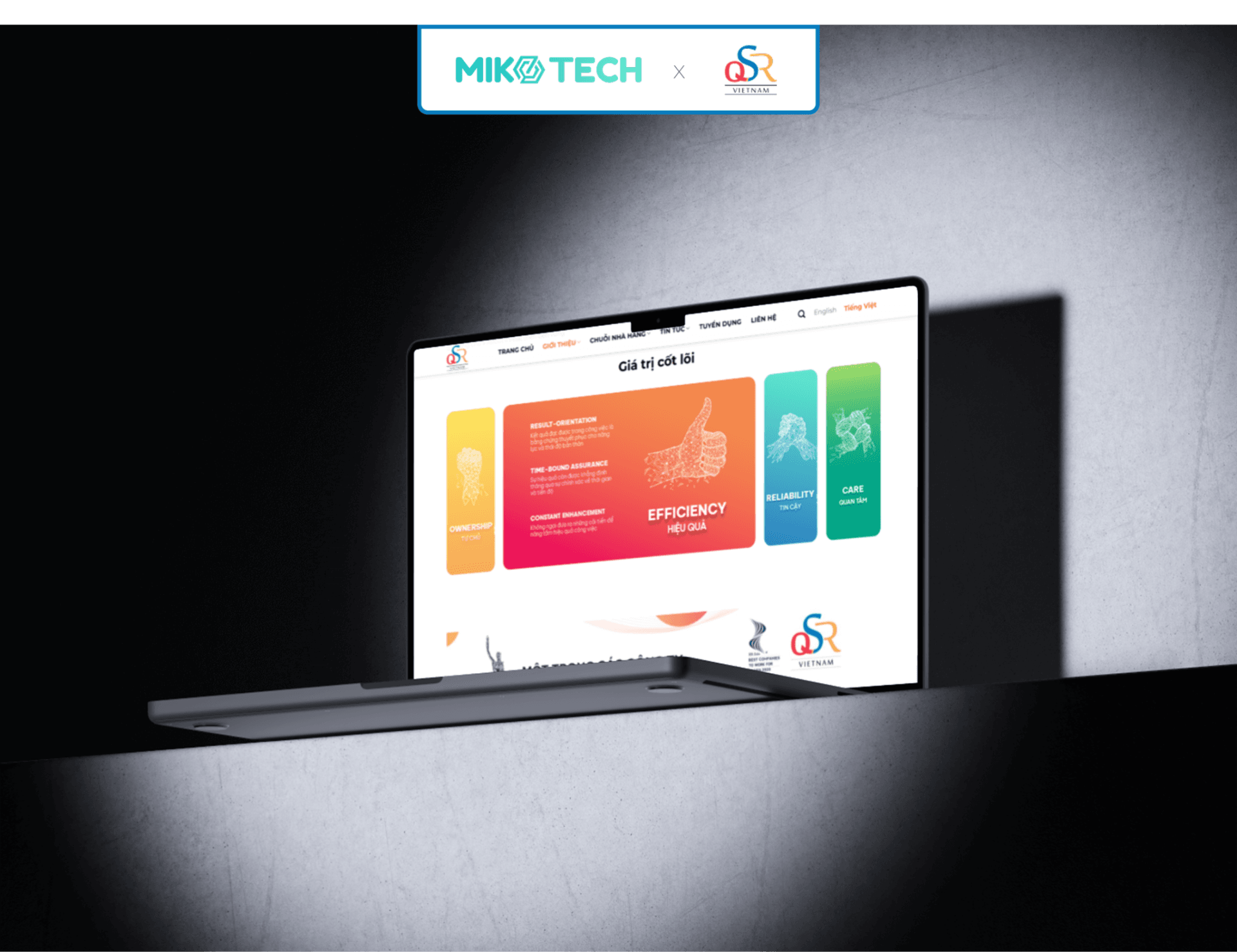 Dự án QSR Việt Nam 3 Thiết kế web QSR Việt Nam