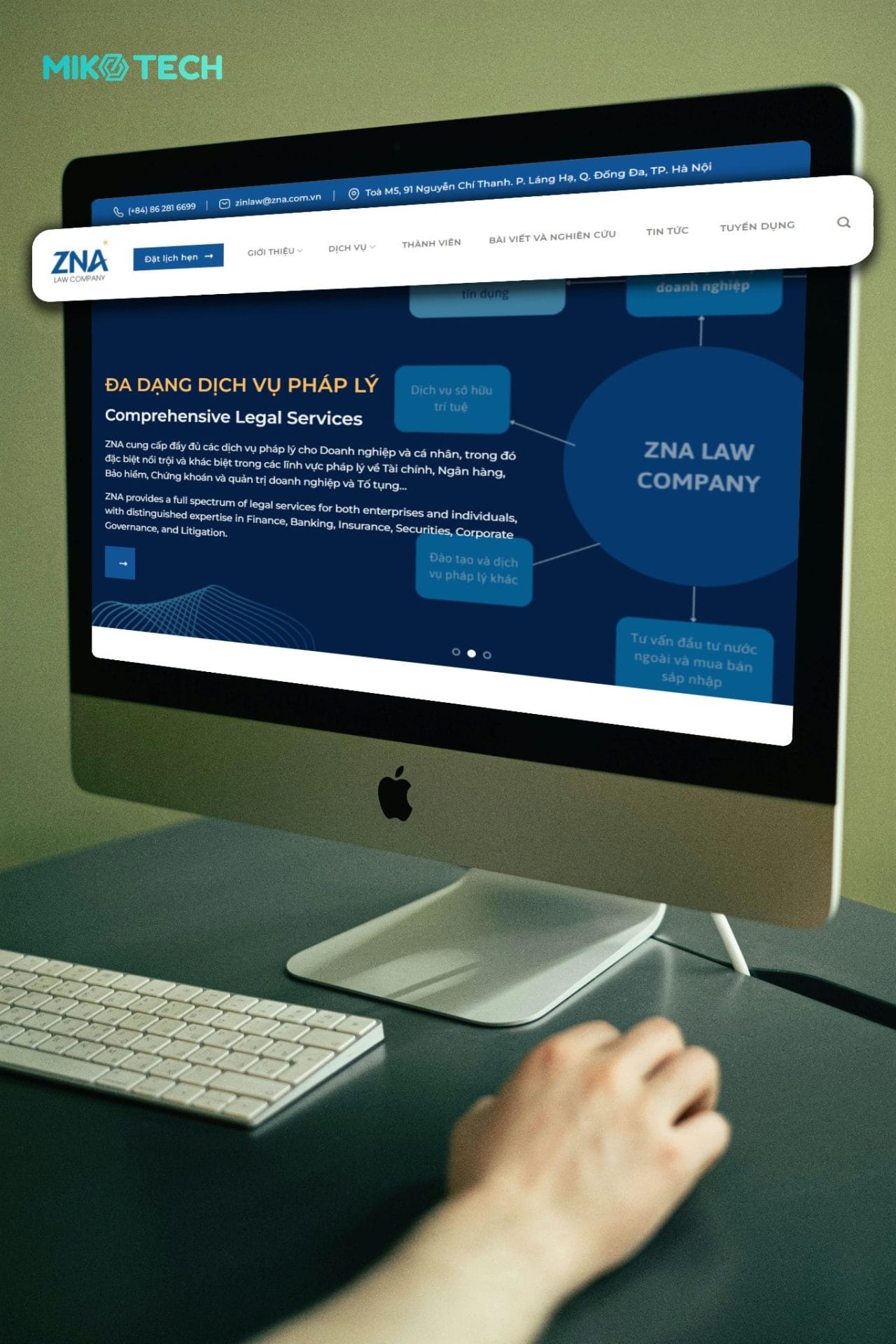 Dự án ZNA 4 Thiết kế web ZNA