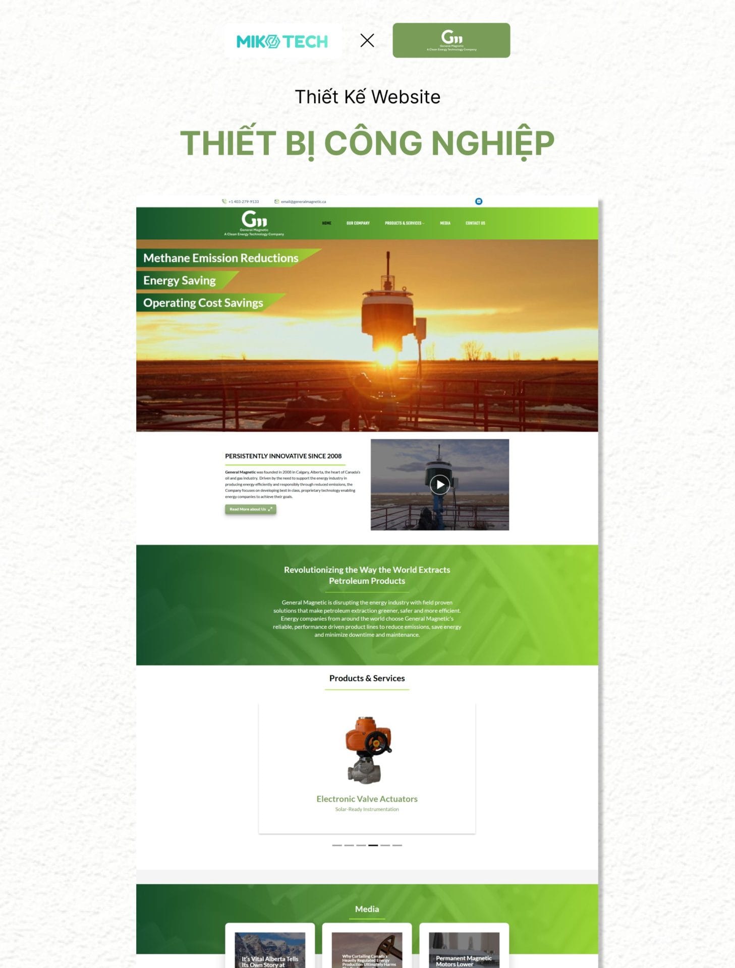 Giao diện web General Magnetic