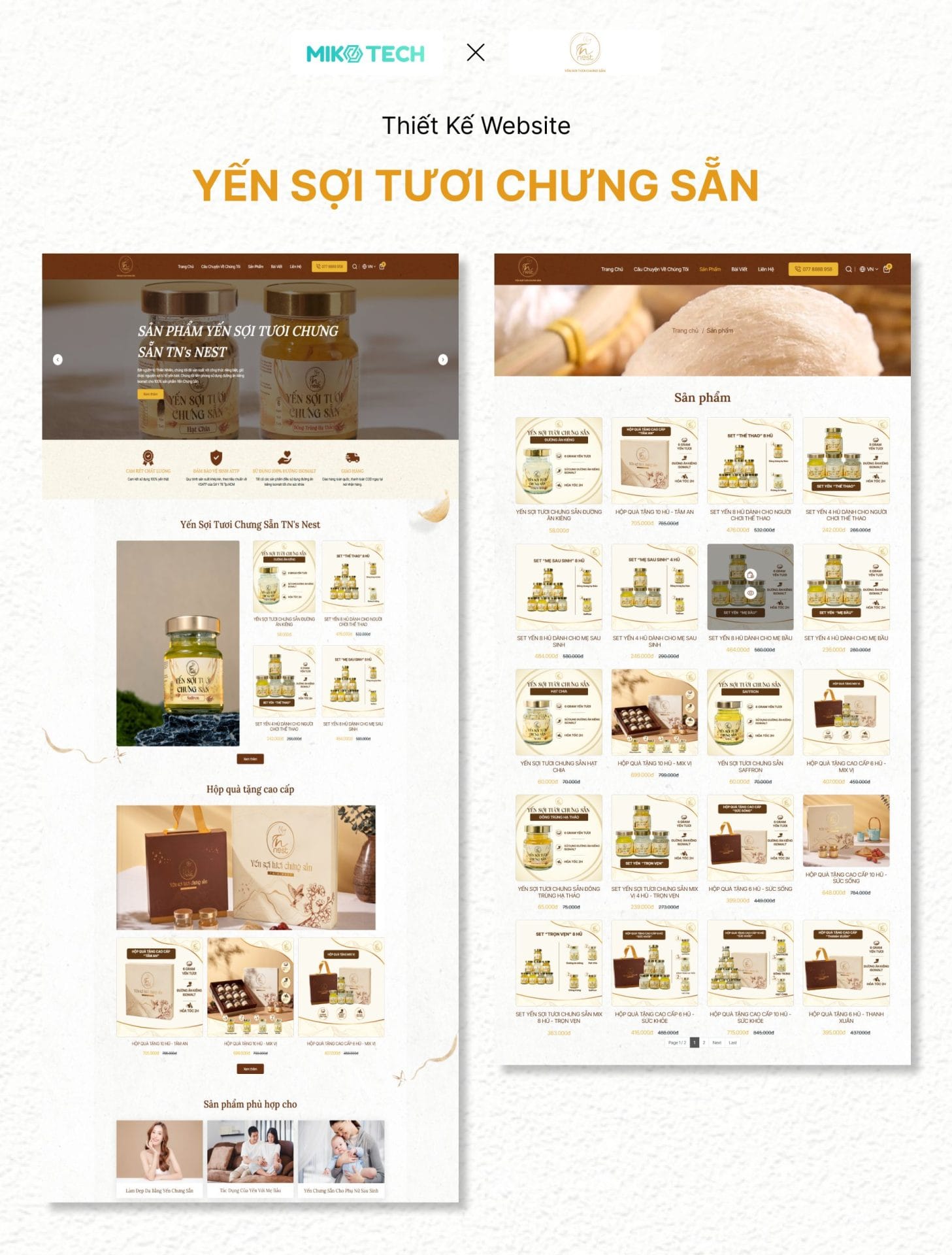 Dự án TN's Nest 2 Giao diện website TN's Nest