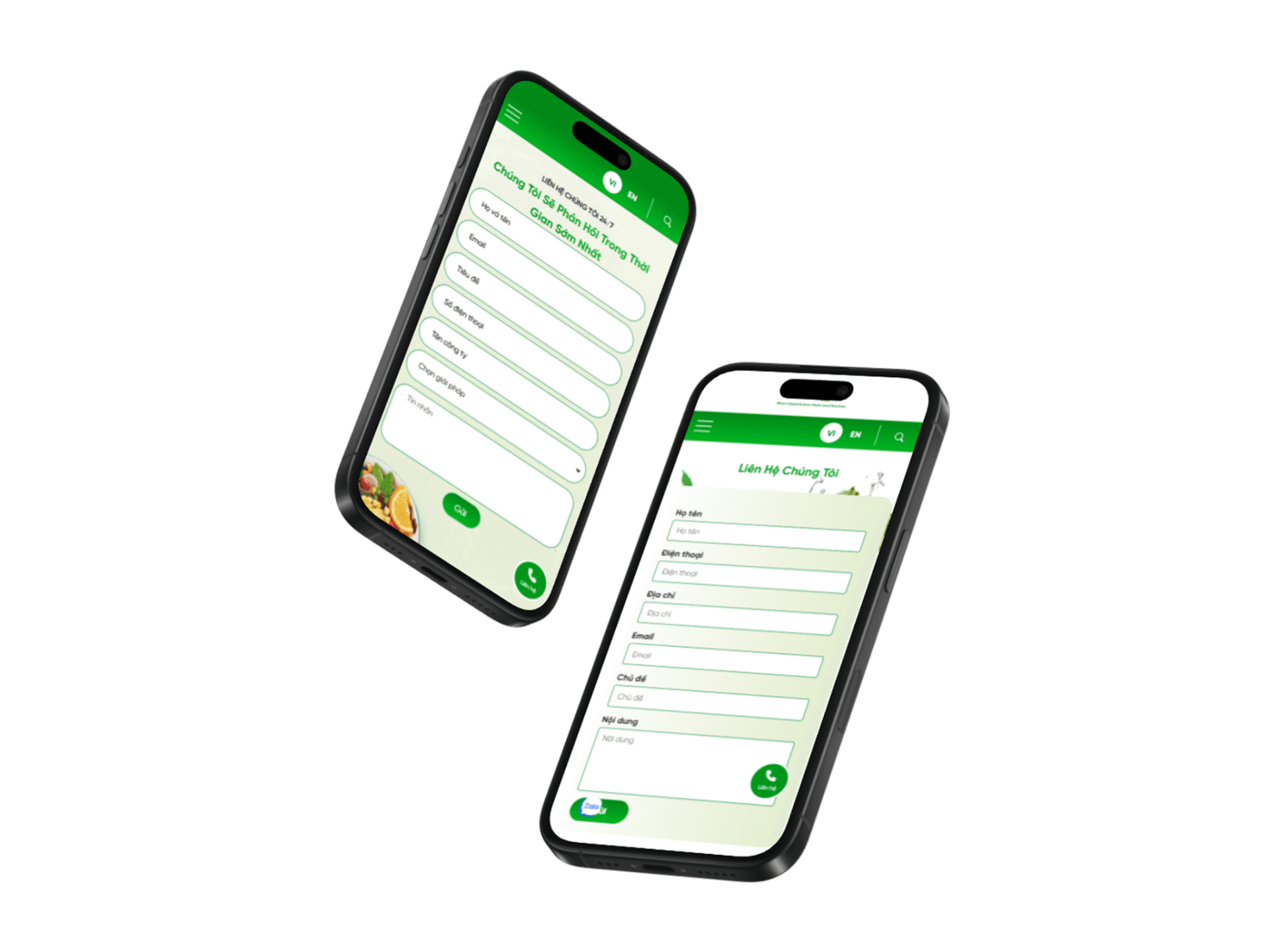 Dự án Green Life 5 Mobile responsive Green Life