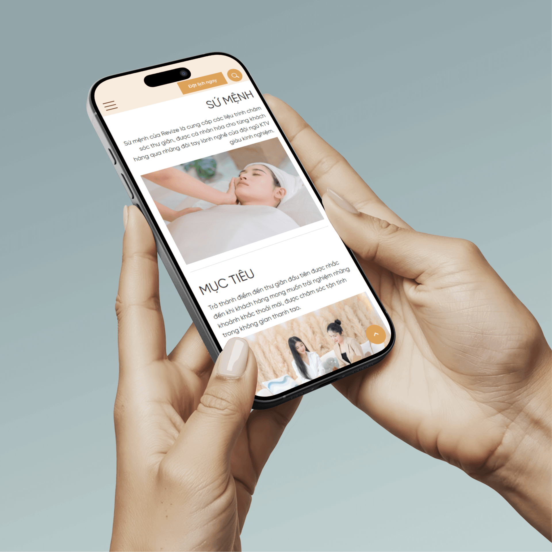 Dự án REVIZE Spa & Clinic 5 Mobile responsive website Revize