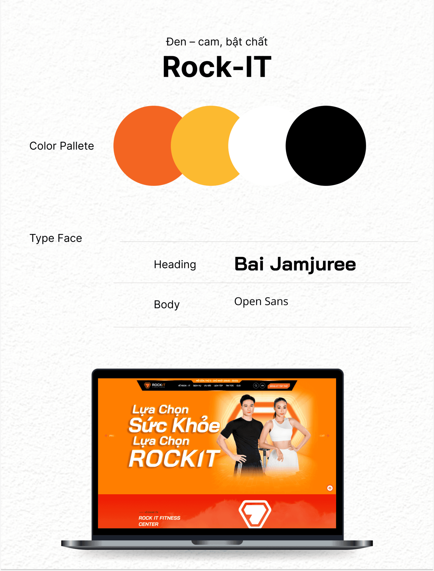 Dự án Rock-IT Fitness Center 3 Color pallete web Rock-IT Fitness Center