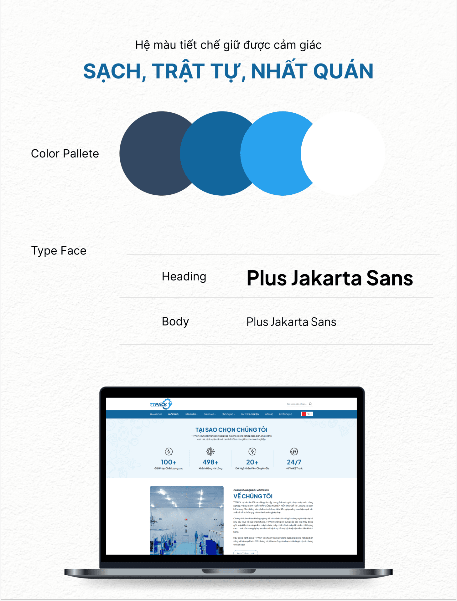 Color pallete web TTPACK