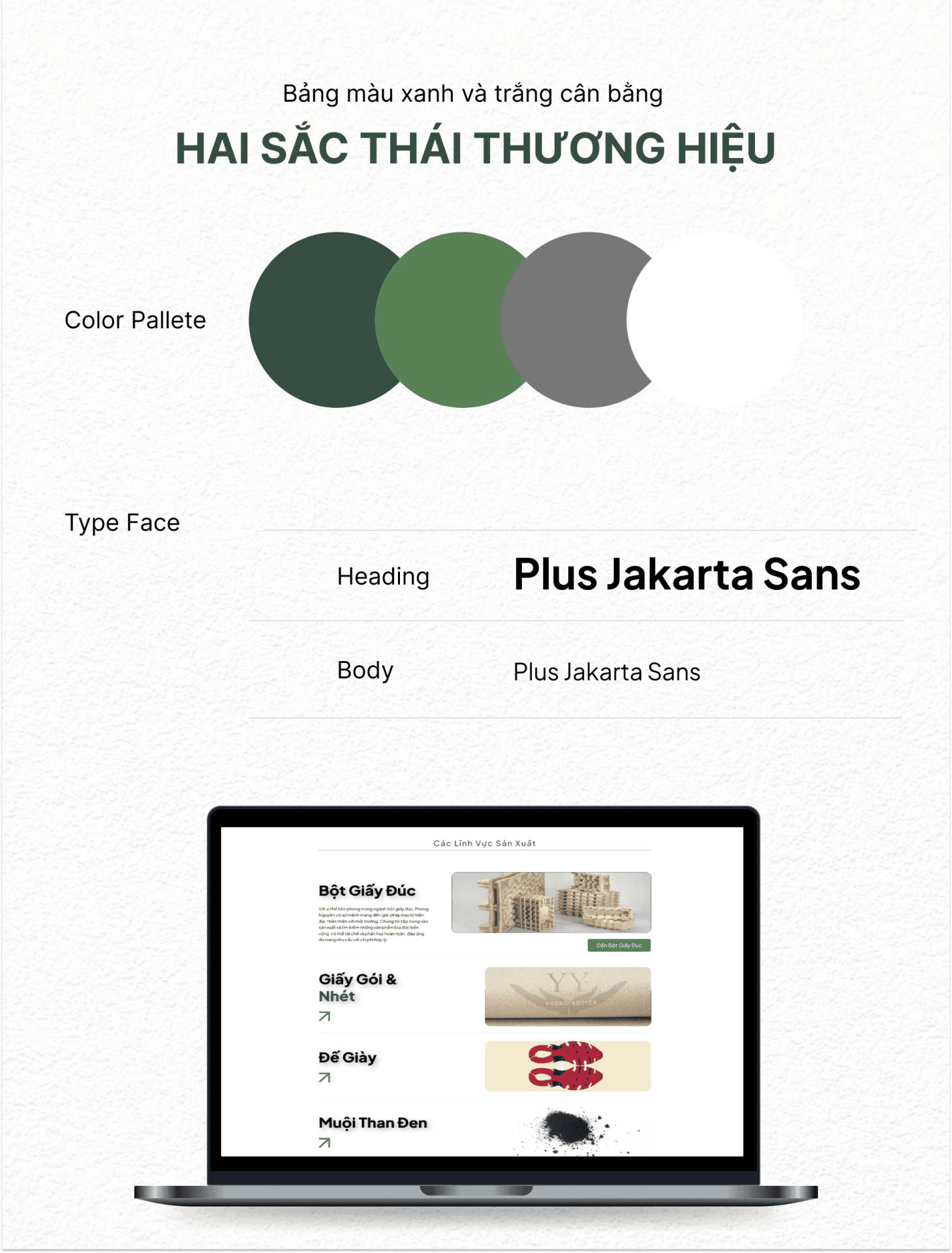 Dự án Phong Nguyên 3 Color pallete website Phong Nguyên
