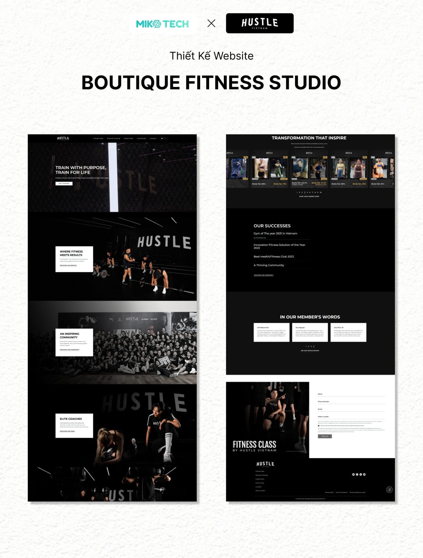 Giao diện website Hustle Việt Nam