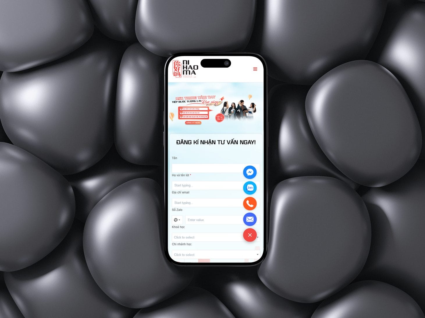 Dự án Ni Hao Ma 5 Mobile responsive web Ni Hao Ma