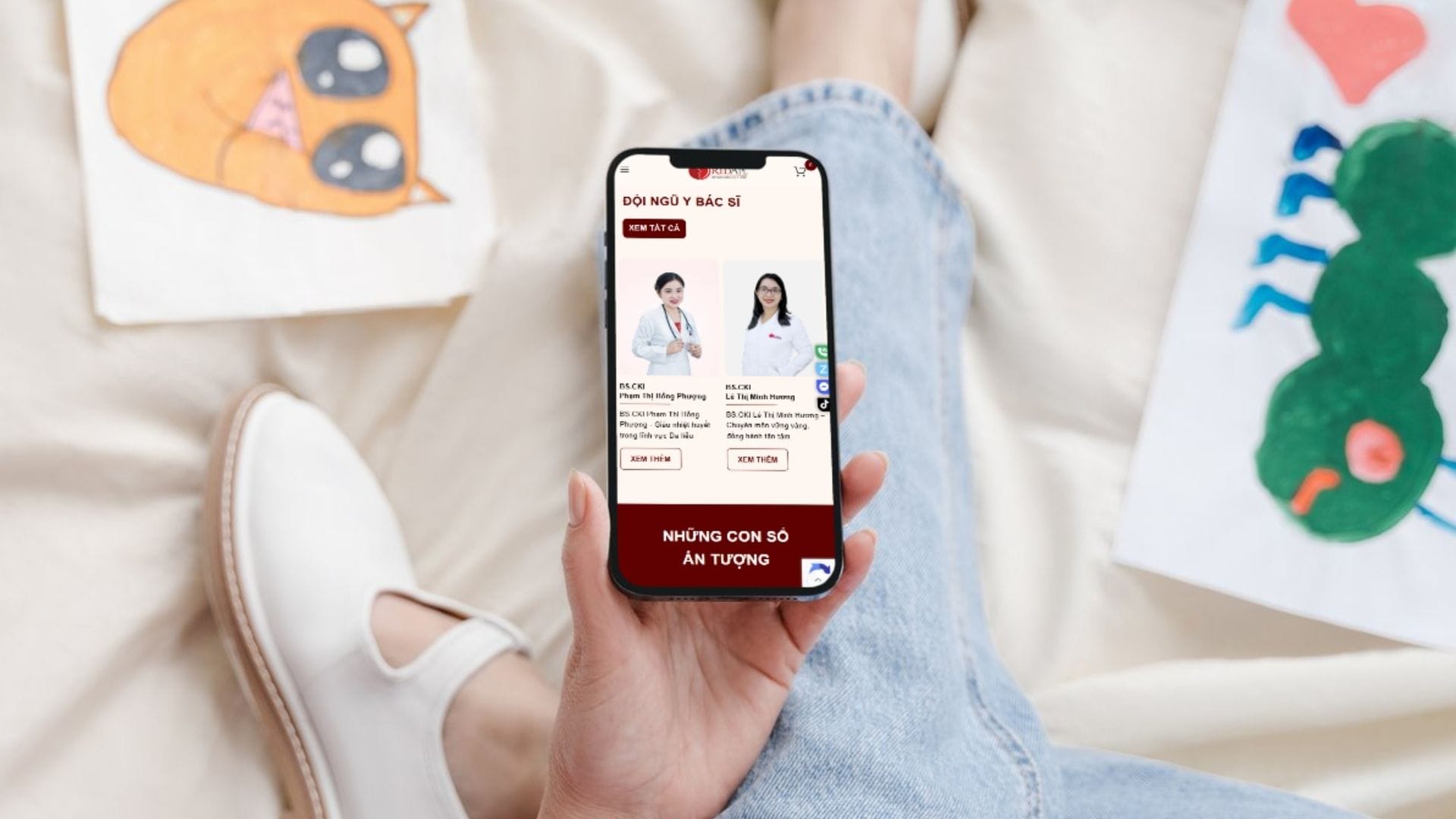 Dự án Da liễu Táo Đỏ 5 Responsive web Da liễu Táo Đỏ