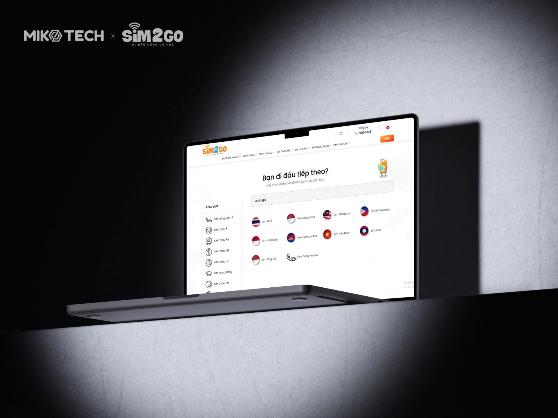 Dự án SIM2GO 3 Thiết kế web Sim2Go